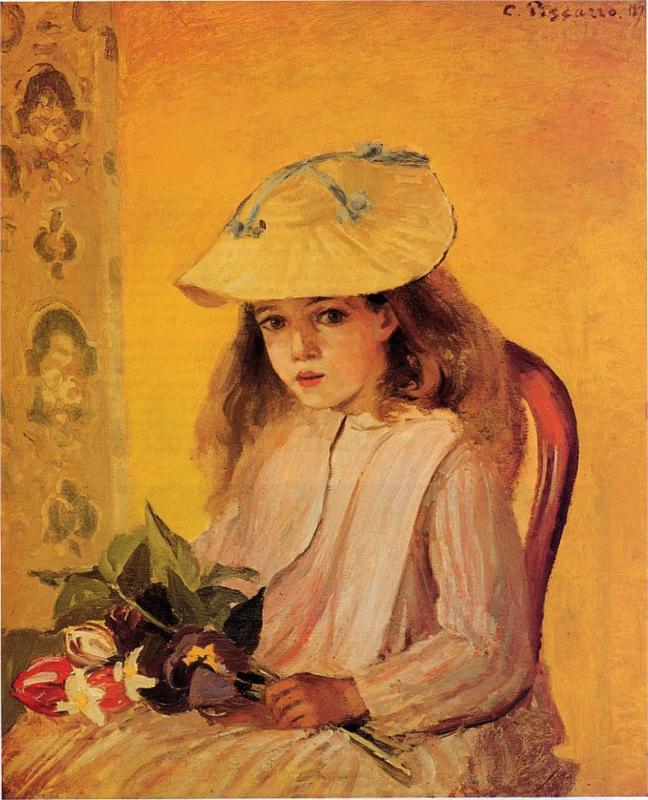 Portrait of Jeanne - Camille Pissarro Paintings